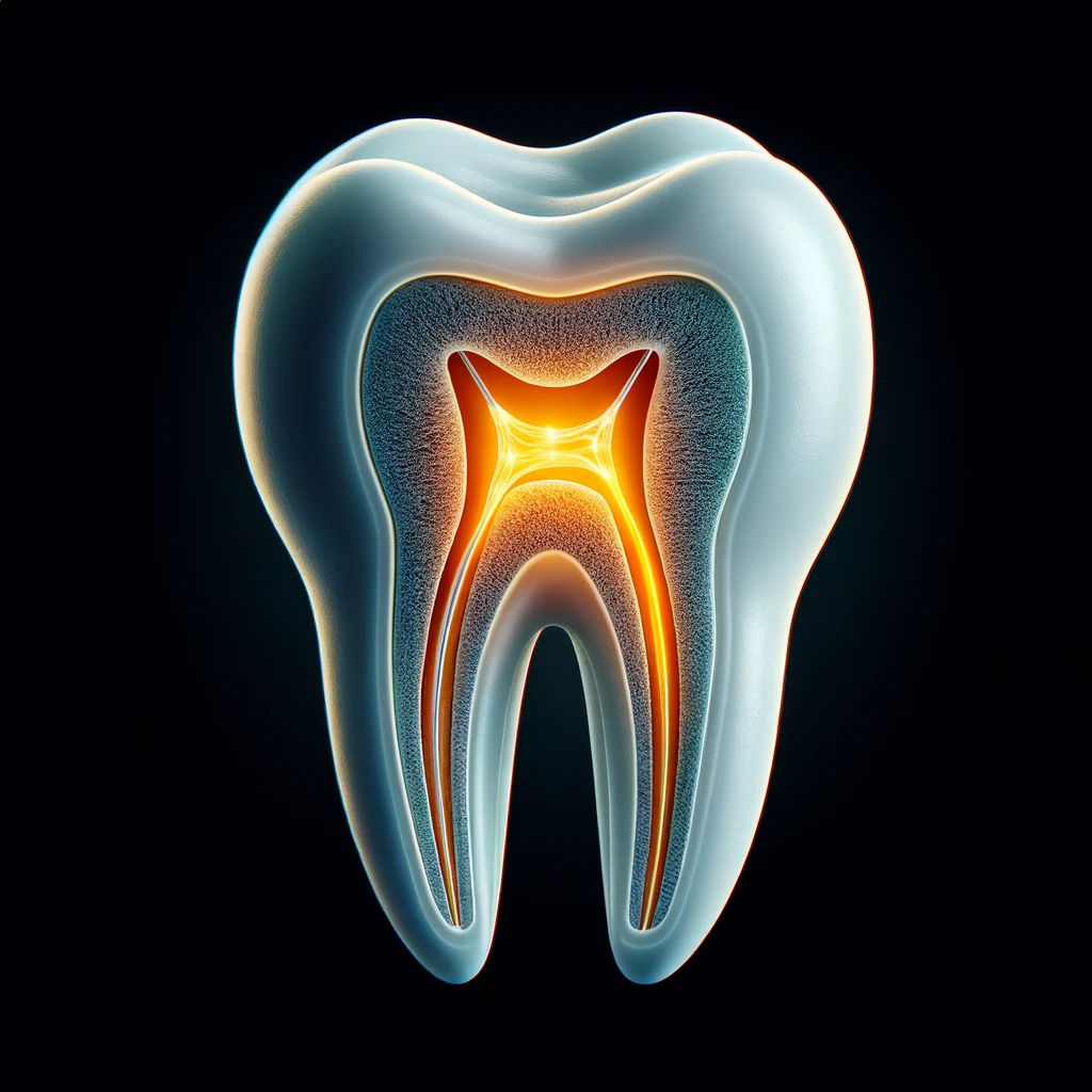 Illustration of a dental root canal